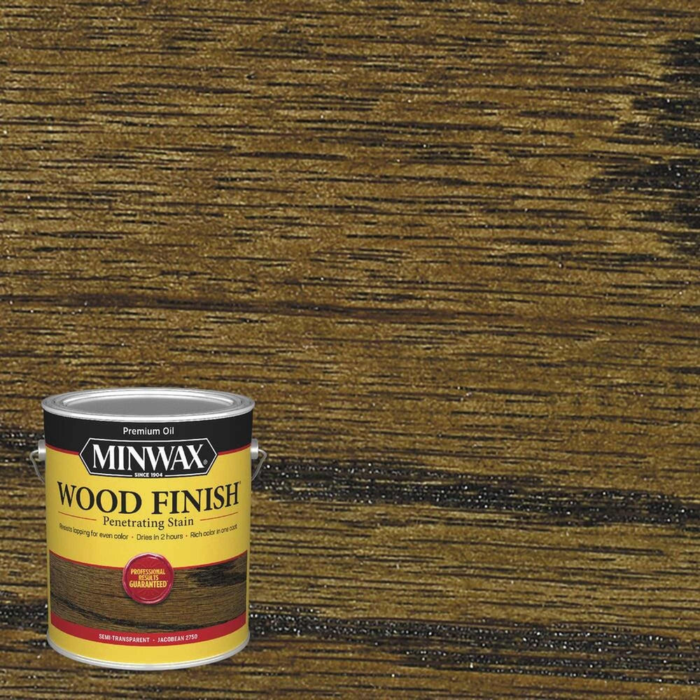 Minwax 71014 Wood Finish Penetrating Stain, Jacobean 2750 – 1 Gallon (Case of 2)