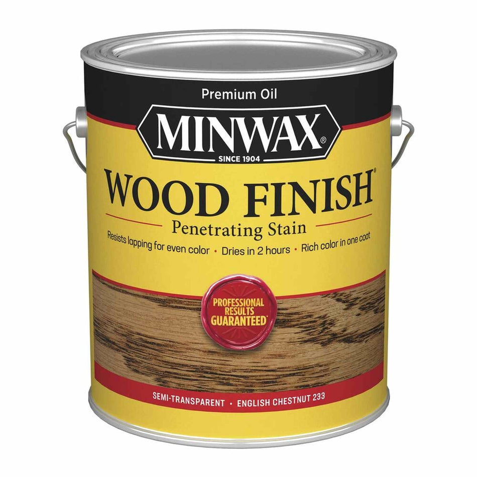 Minwax 71044 Wood Finish Penetrating Stain, English Chestnut 233 – 1 Gallon (Case of 2)