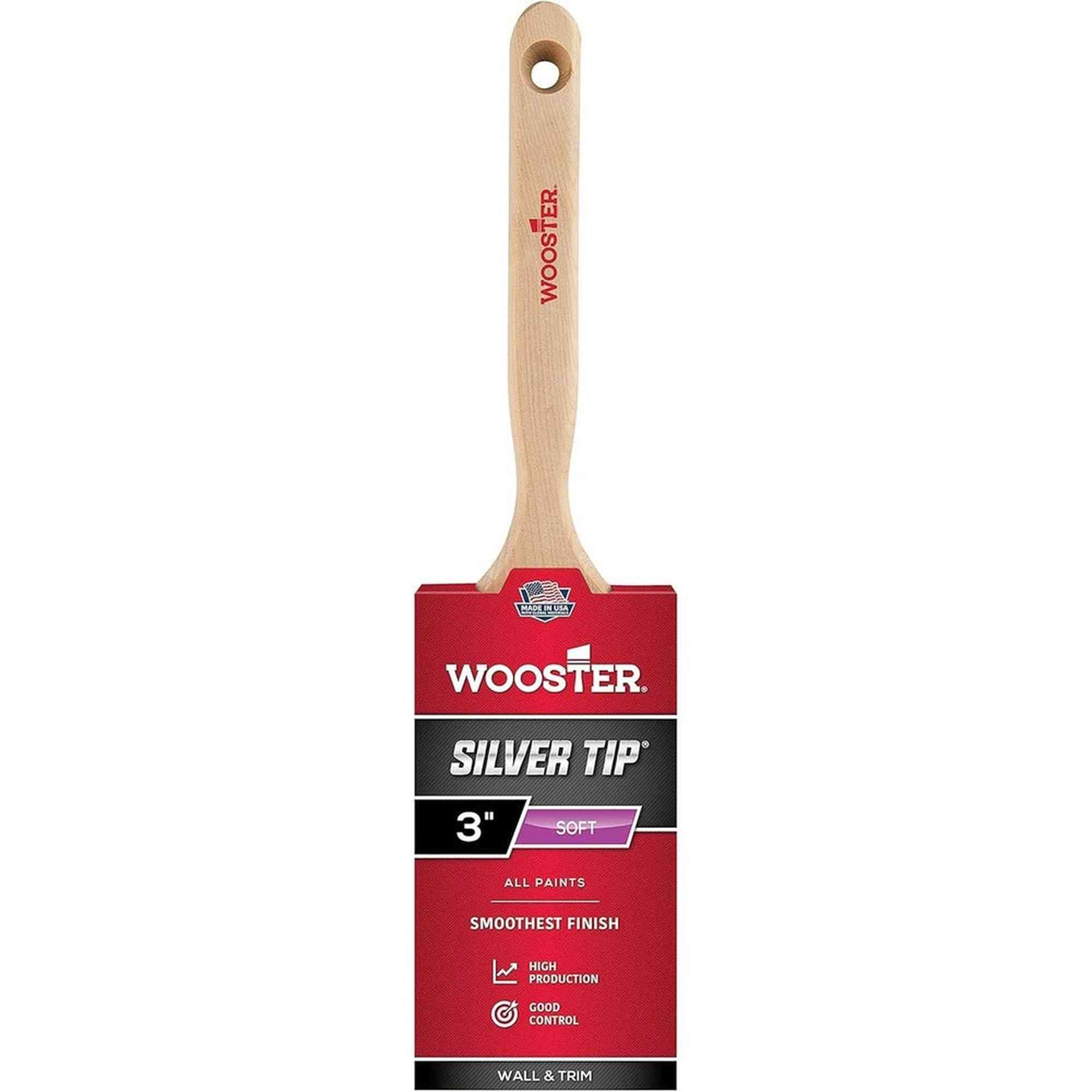 Wooster 5220 Silver Tip Flat Sash Brush, 3" (Case of 6)