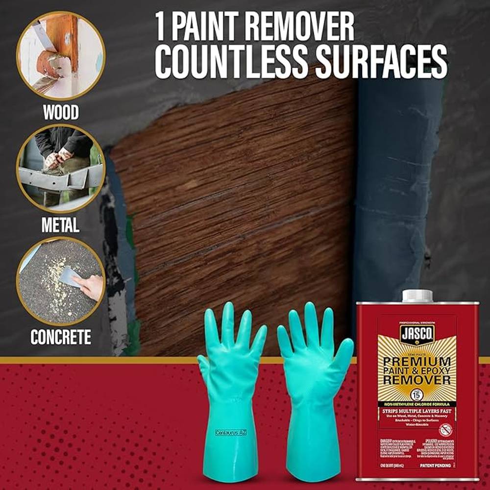 W.M. Barr QJPR501SC Jasco Semi-Paste Premium Paint & Epoxy Remover, 1 Quart