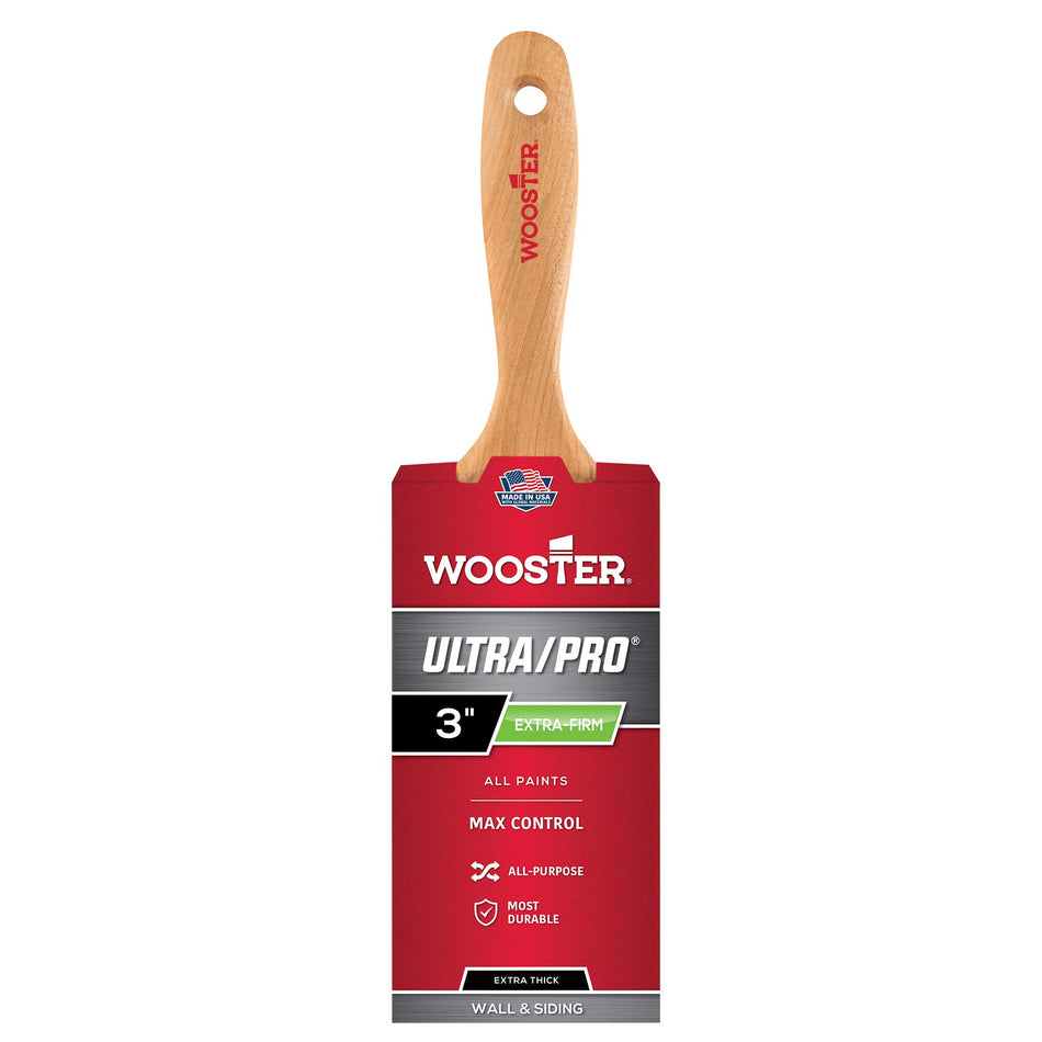 Wooster Ultra/Pro Extra-Firm Extra-Thick Flat Wall Paint Brush – 3 in.