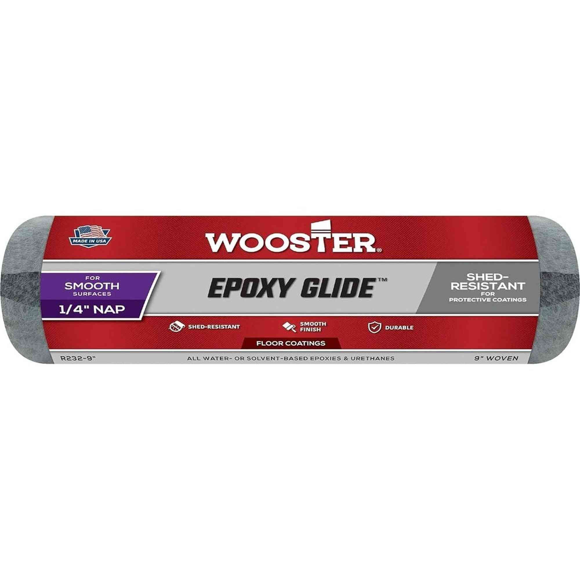 Wooster R232 Epoxy Glide, Shed-Resistant for Protective Coatings, ¼" Nap