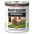 Rust-Oleum Stops Rust 7213502 Hammered Brush, Silver, 1 Quart