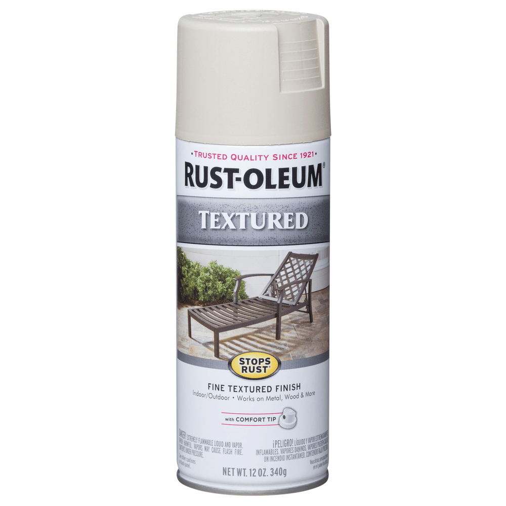 Rust-Oleum Stops Rust 7225830 Textured Spray, White, 12 oz.