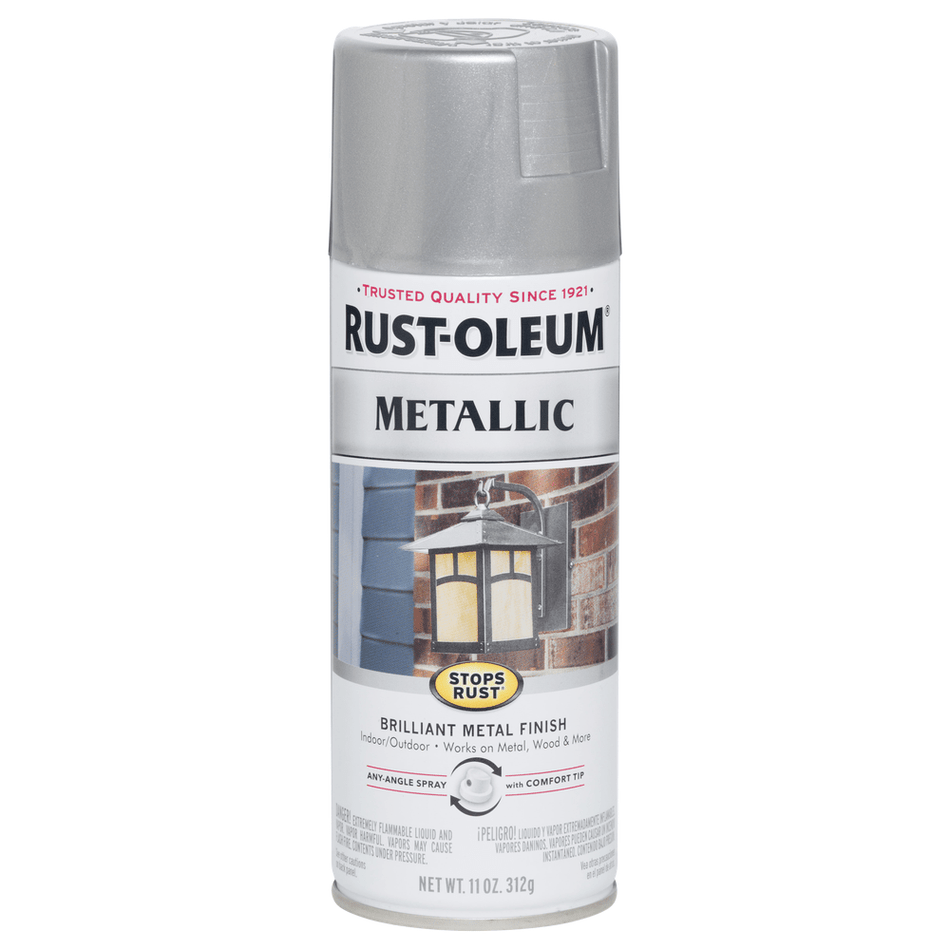 Rust-Oleum Stops Rust 7271830 Spray, Silver Metallic, 11 oz.