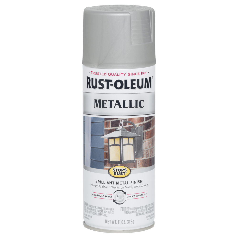 Rust-Oleum Stops Rust 7277830 Metallic Spray, Matte Nickel, 11 oz.