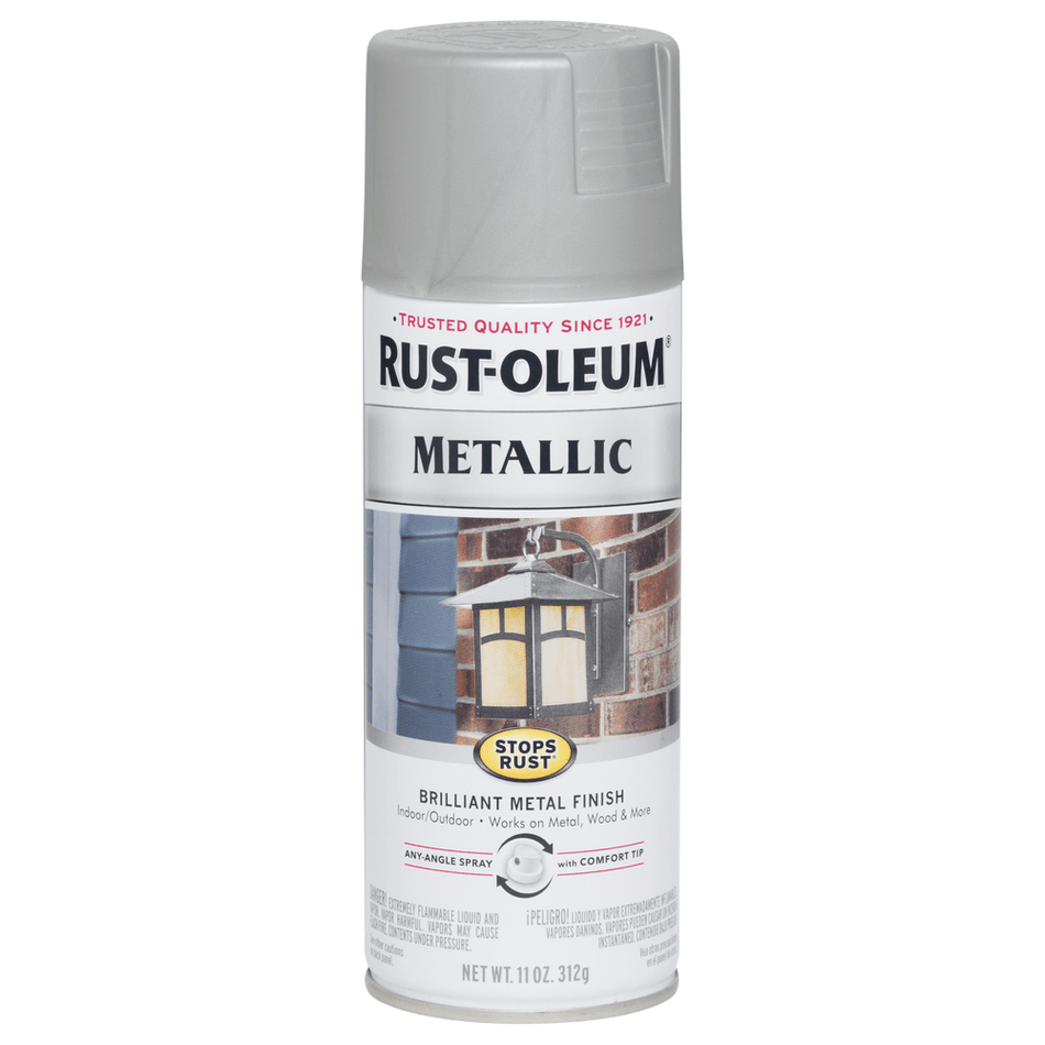 Rust-Oleum Stops Rust 7277830 Metallic Spray, Matte Nickel, 11 oz.