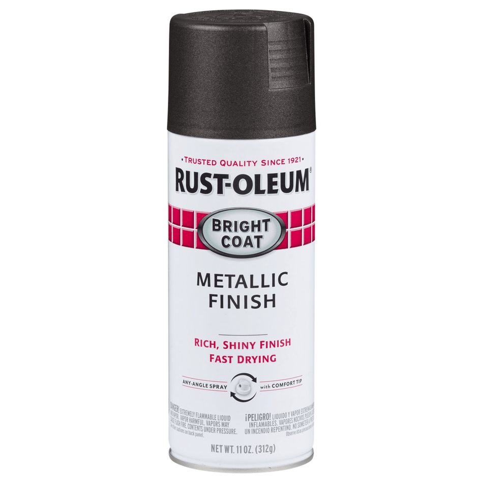 Rust-Oleum Stops Rust 7713830 Bright Coat Metallic Finish Spray, Dark Bronze, 11 oz.