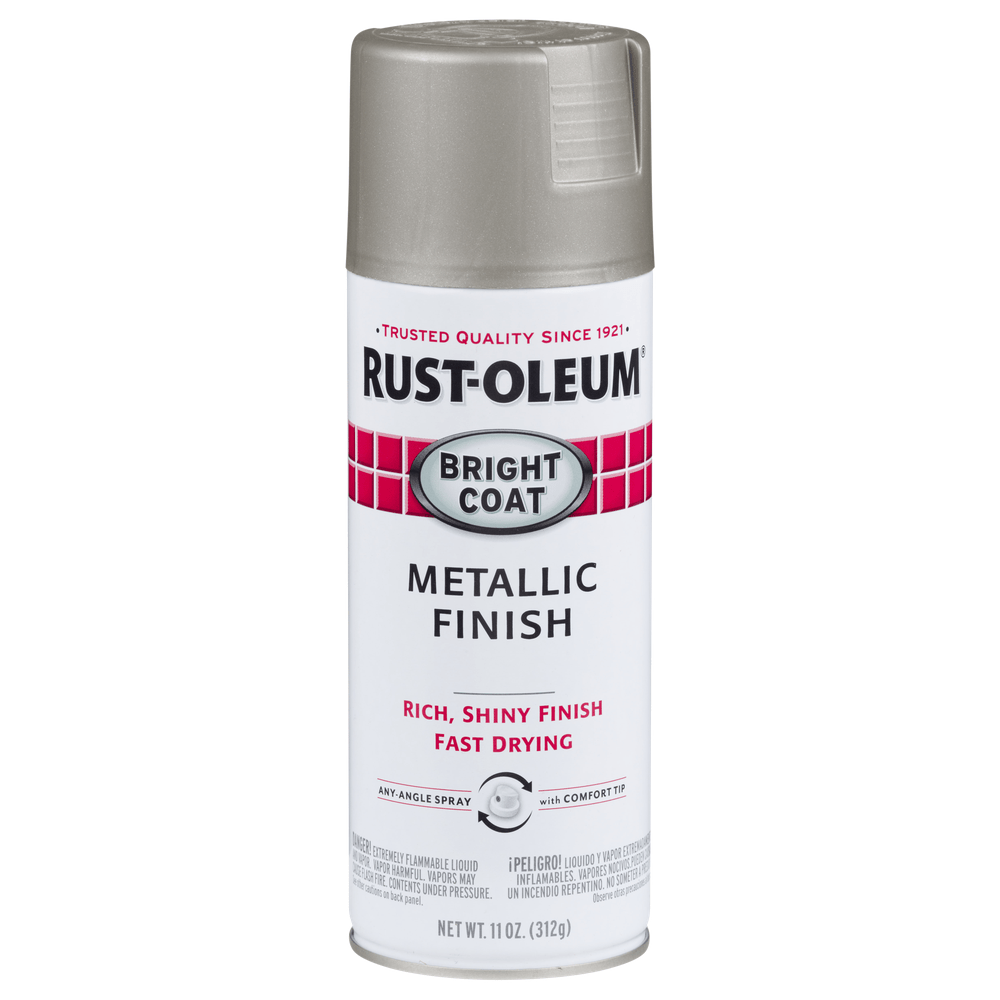 Rust-Oleum Stops Rust 7715830 Bright Coat Metallic Finish Spray, Aluminum, 11 oz.