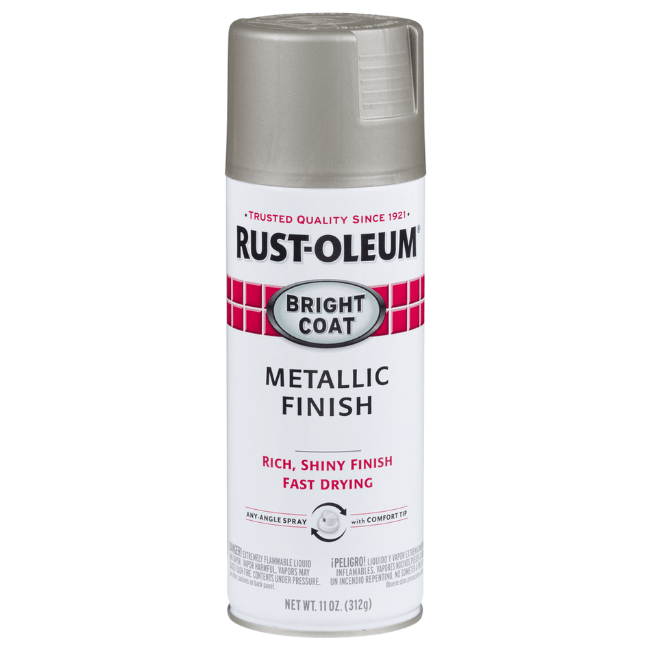 Rust-Oleum Stops Rust 7715830 Bright Coat Metallic Finish Spray, Aluminum, 11 oz.