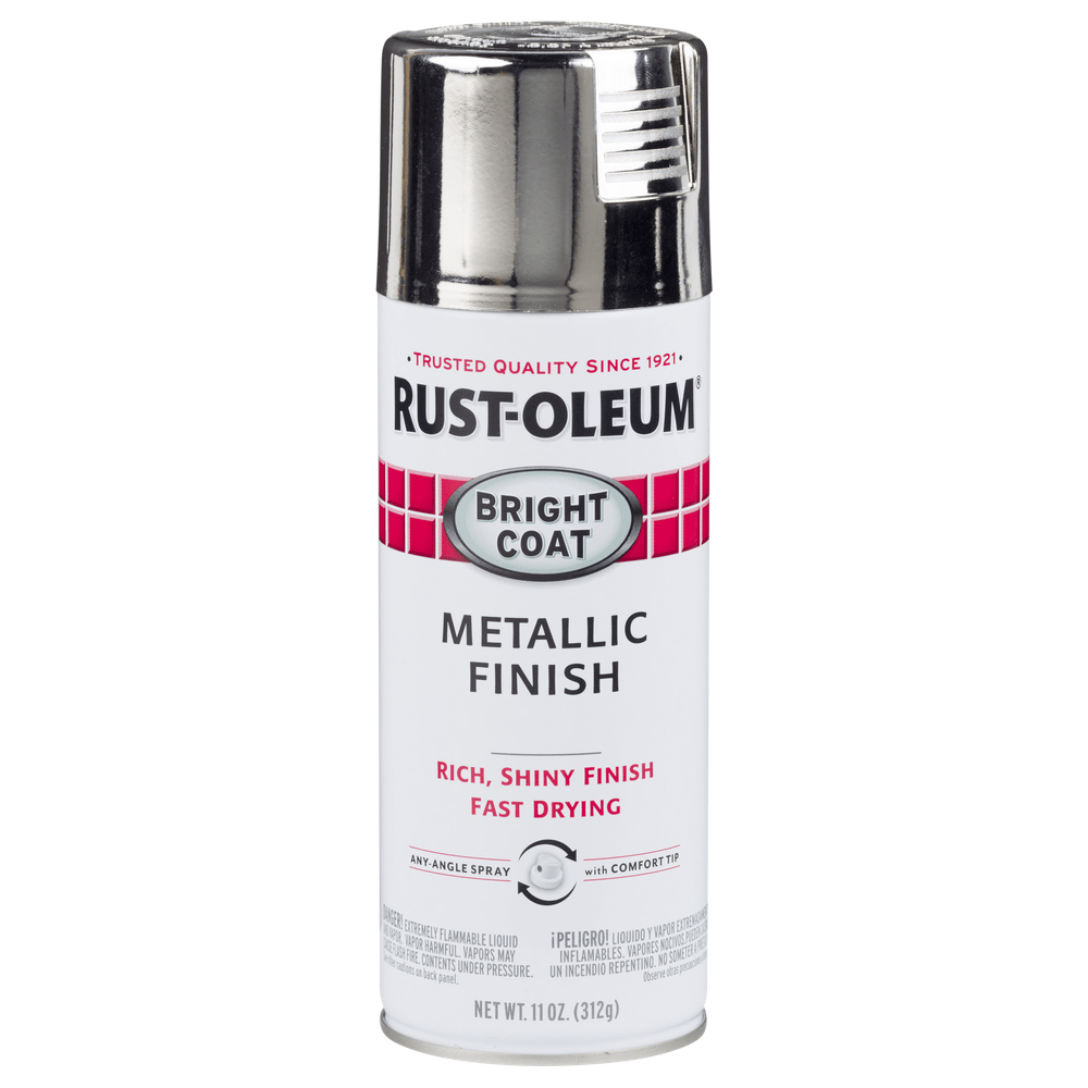 Rust-Oleum Stops Rust 7718830 Bright Coat Metallic Finish Spray, Chrome, 11 oz.