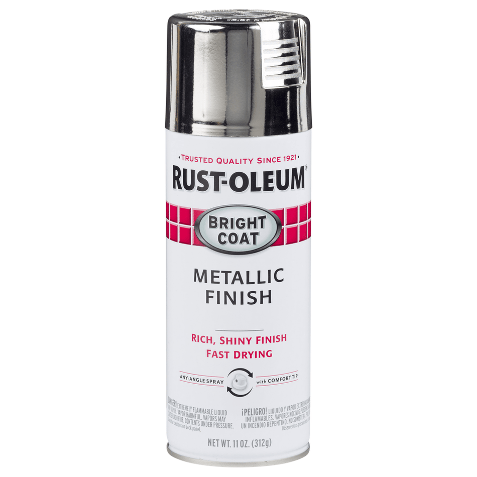 Rust-Oleum Stops Rust 7718830 Bright Coat Metallic Finish Spray, Chrome, 11 oz.