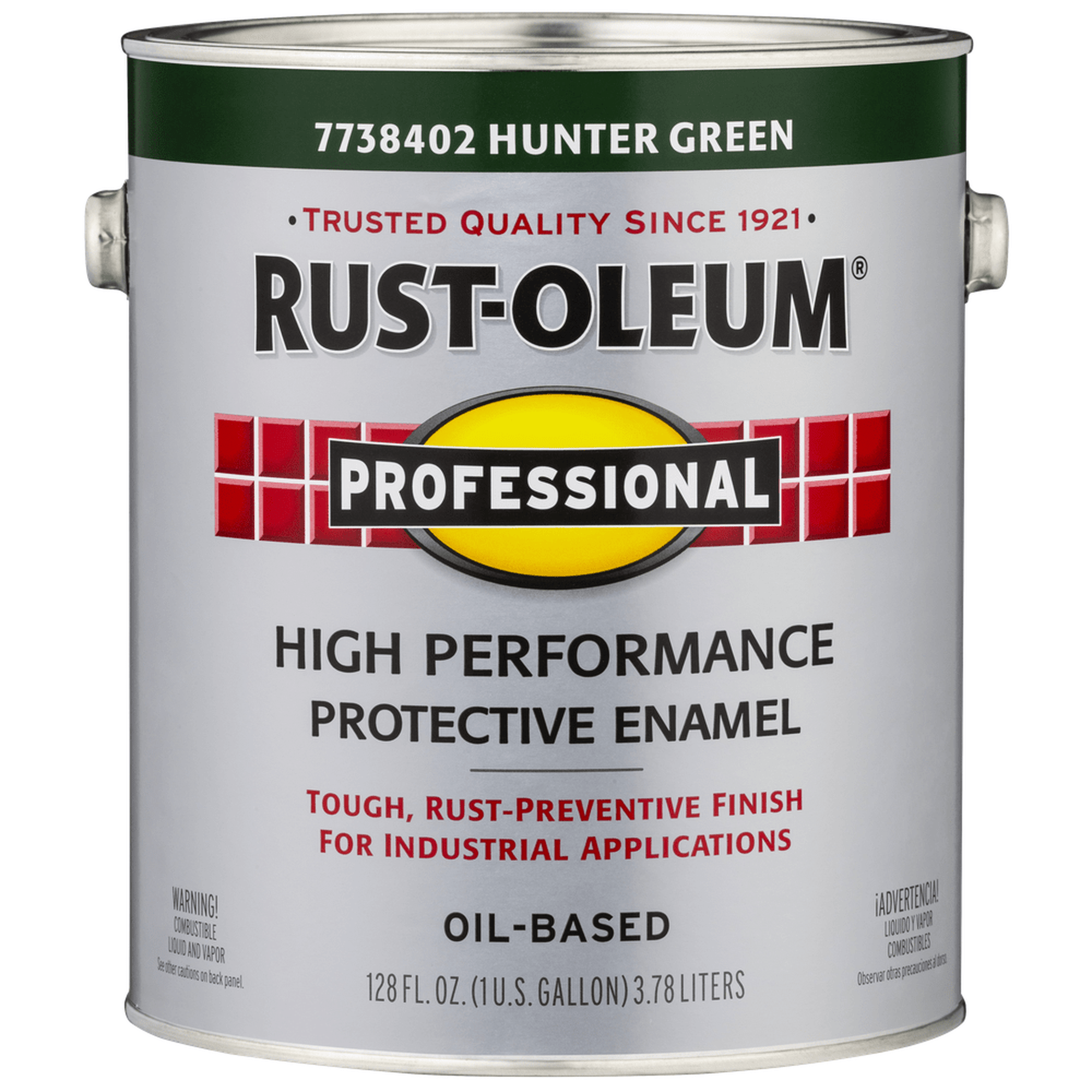 Rust-Oleum Professional 7738402 High Performance Protective Enamel, Gloss Hunter Green, 1 Gallon (Case of 2)