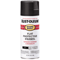 Rust-Oleum Stops Rust 7776830 Protective Enamel Spray, Flat Black, 12 oz.
