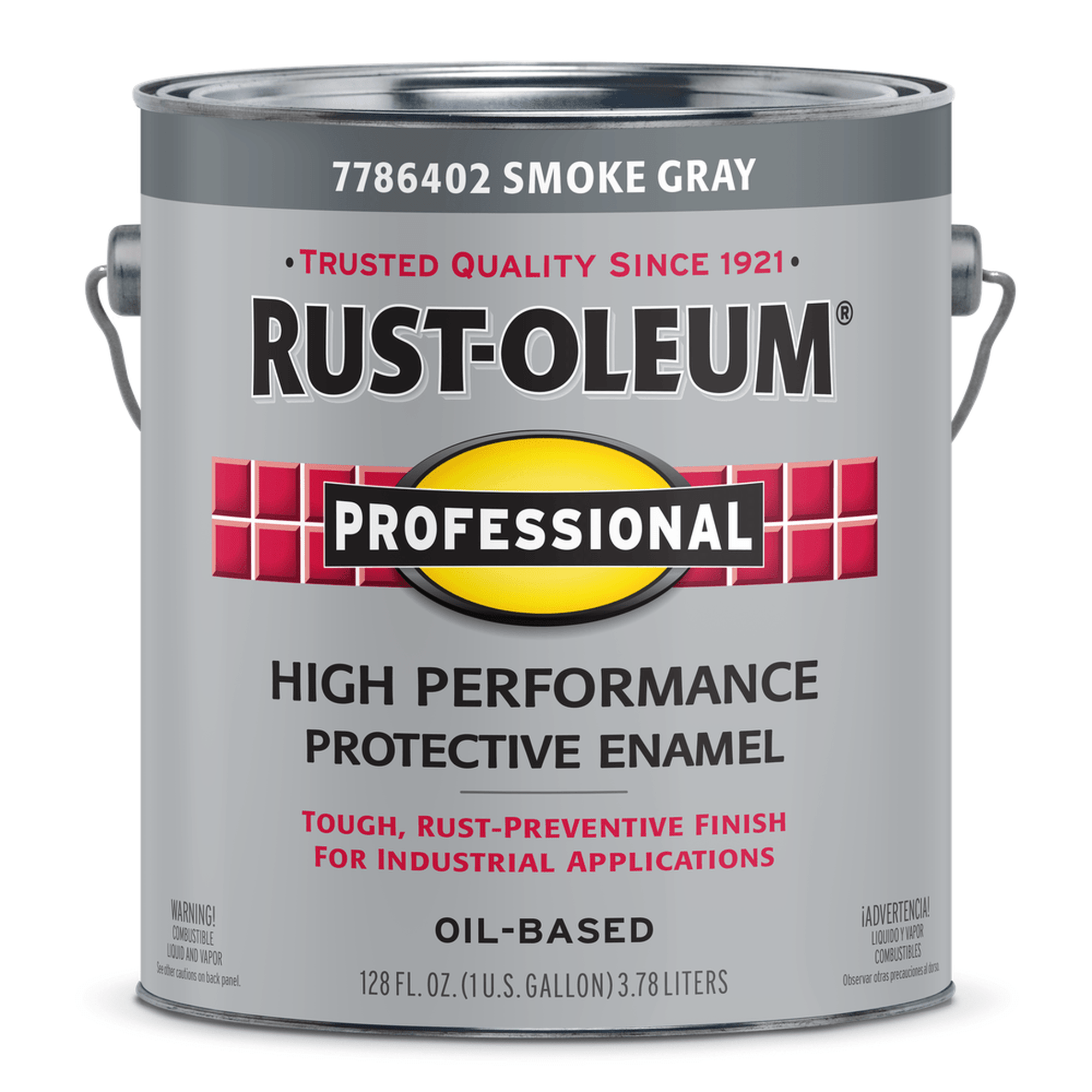 Rust-Oleum Professional 7786402 High Performance Protective Enamel, Gloss Smoke Gray, 1 Gallon (Case of 2)