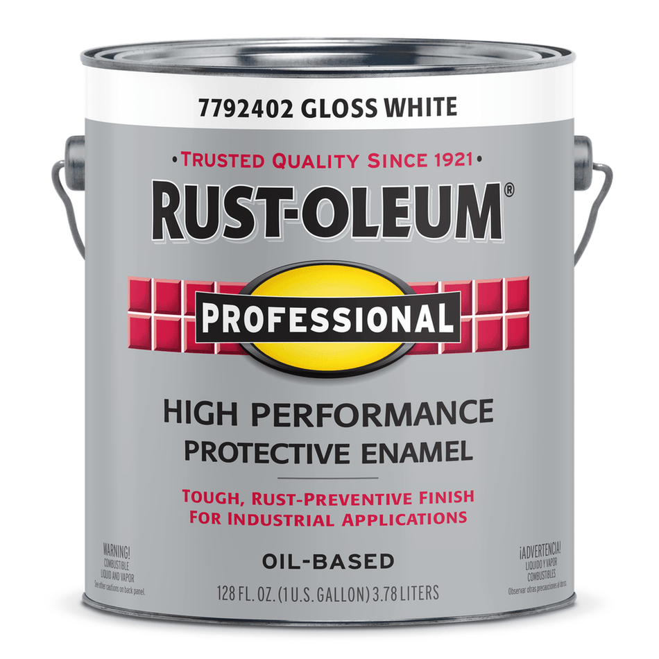 Rust-Oleum Professional 7792402 High Performance Protective Enamel, Gloss White, 1 Gallon (Case of 2)