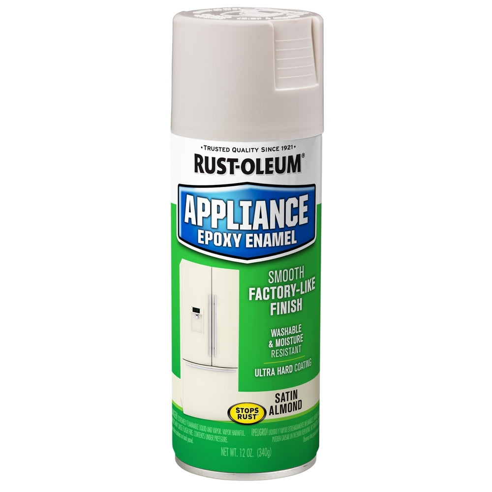 Rust-Oleum Specialty 7882830 Appliance Epoxy Enamel Spray, Satin Almond, 12 oz.