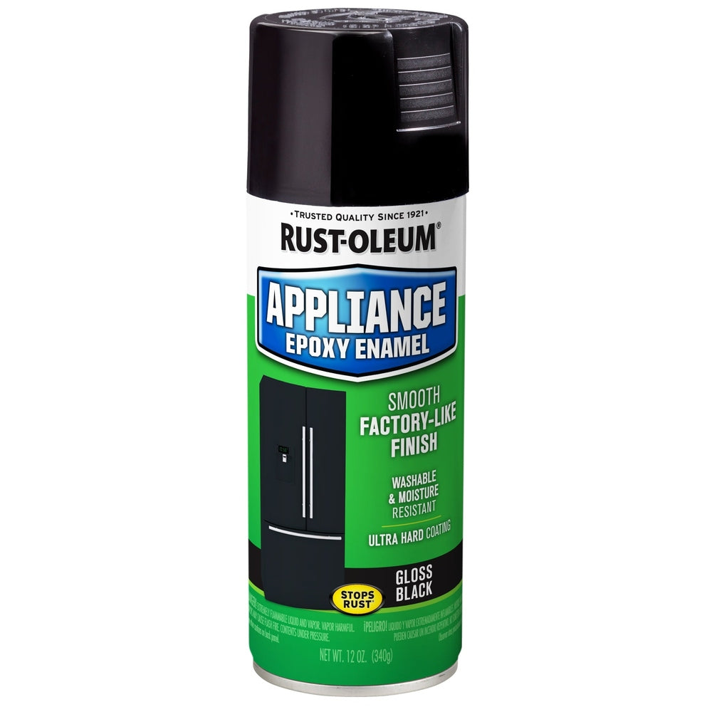 Rust-Oleum Specialty 7886830 Appliance Epoxy Enamel Spray, Gloss Black, 12 oz.