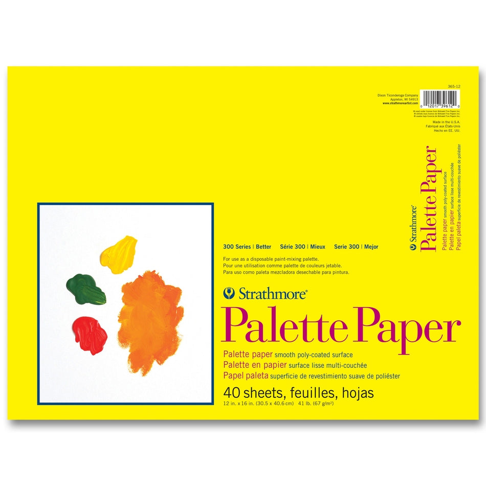 Strathmore 79133-3731 300 Series Palette Paper Pad - 12" × 16", 40 Sheets