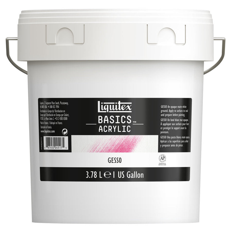 Liquitex 00716-1009 Acrylic Gesso - 1 Gallon, White