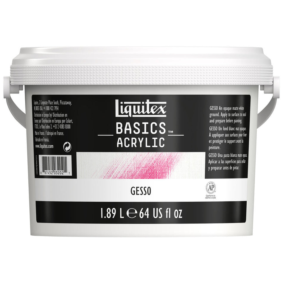 Liquitex 00716-0080 Acrylic Gesso - 64 fl. oz., White