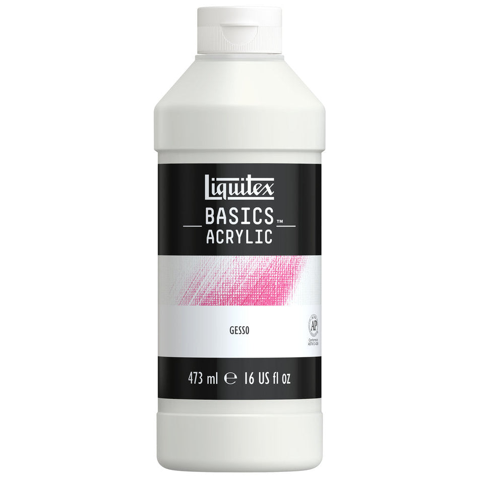Liquitex 00716-1006 Acrylic Gesso - 16 fl. oz., White