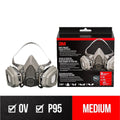 3M Paint Project Reusable Respirator 6211P1-DC, OV/P95, Medium