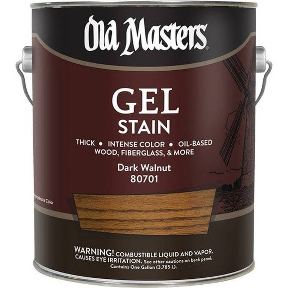 Old Masters 80701 Gel Stain, One Gallon, Dark Walnut