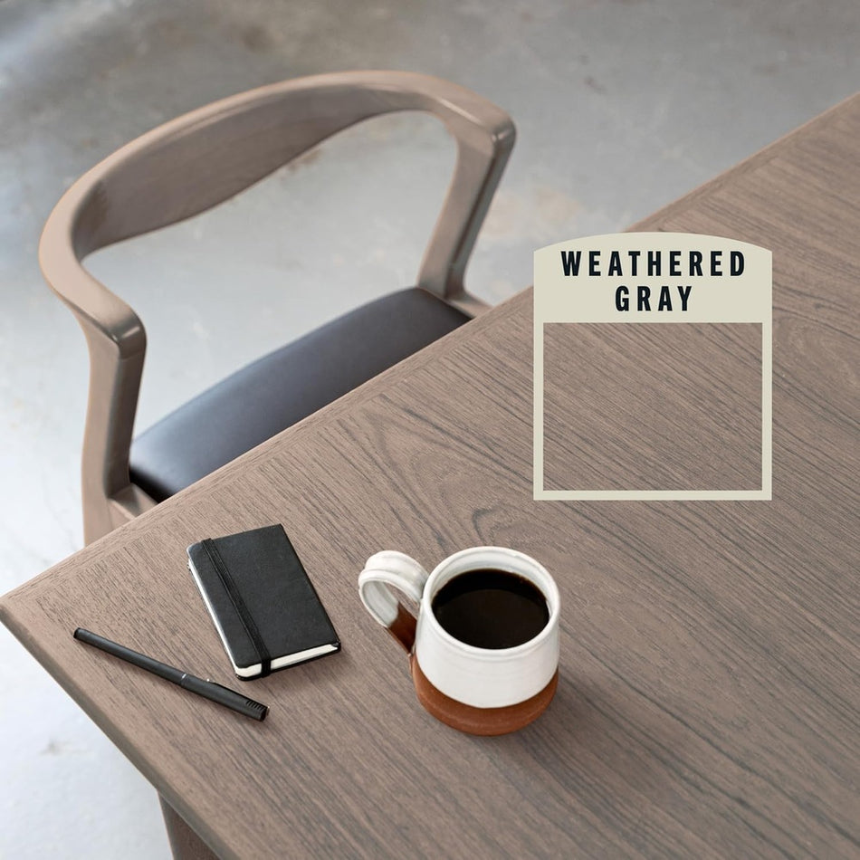 Rust-Oleum Varathane 269394 Premium Fast Dry Wood Stain, Weathered Gray, 1 Quart