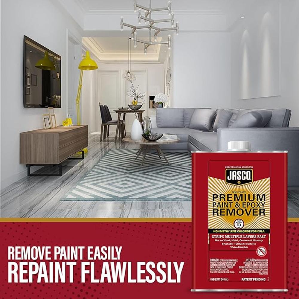 W.M. Barr QJPR501SC Jasco Semi-Paste Premium Paint & Epoxy Remover, 1 Quart