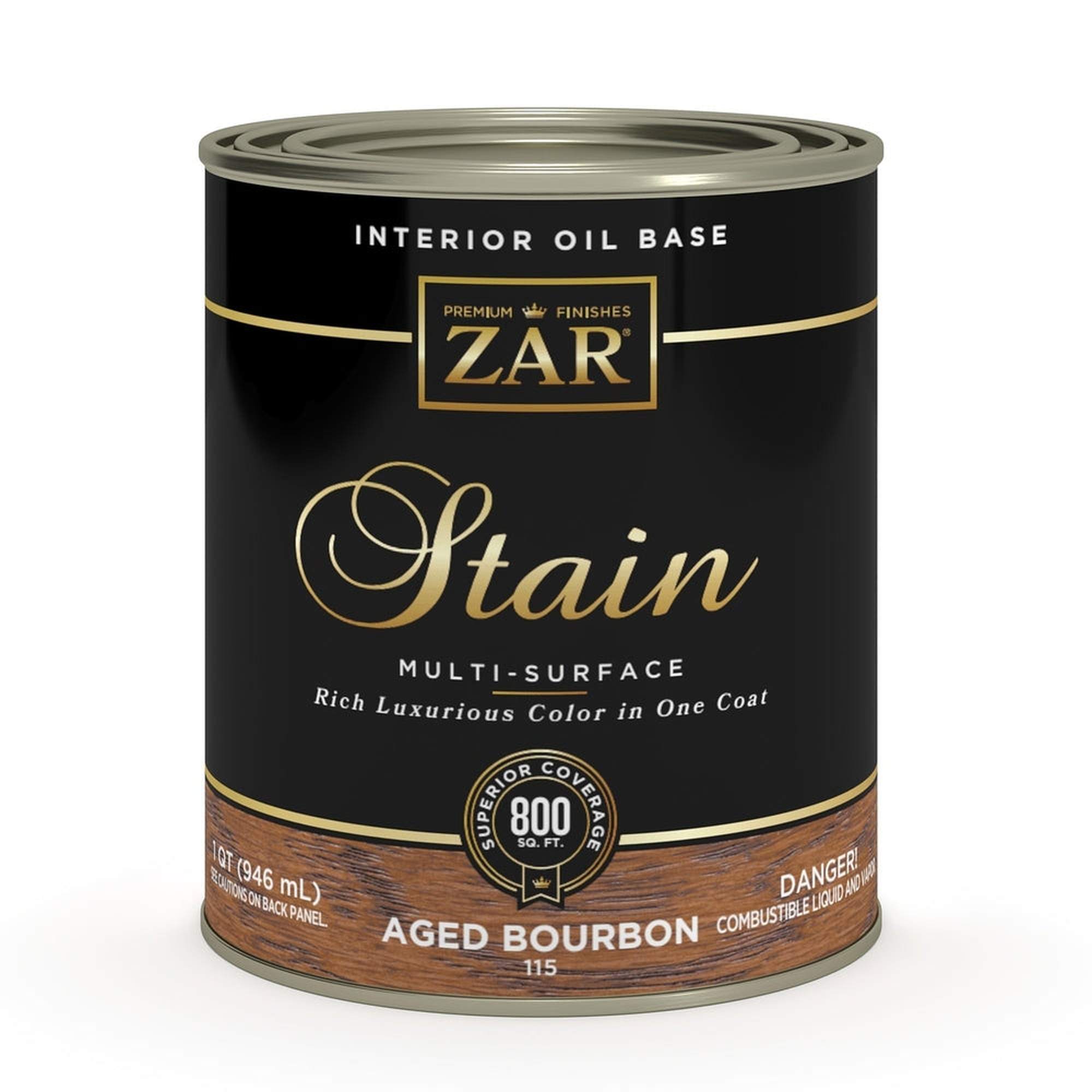 Sika 831094 Zar Interior Oil Base Stain, One Quart, Aged Bourbon