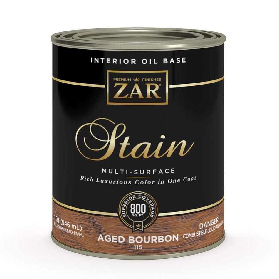 Sika 831094 Zar Interior Oil Base Stain, One Quart, Aged Bourbon