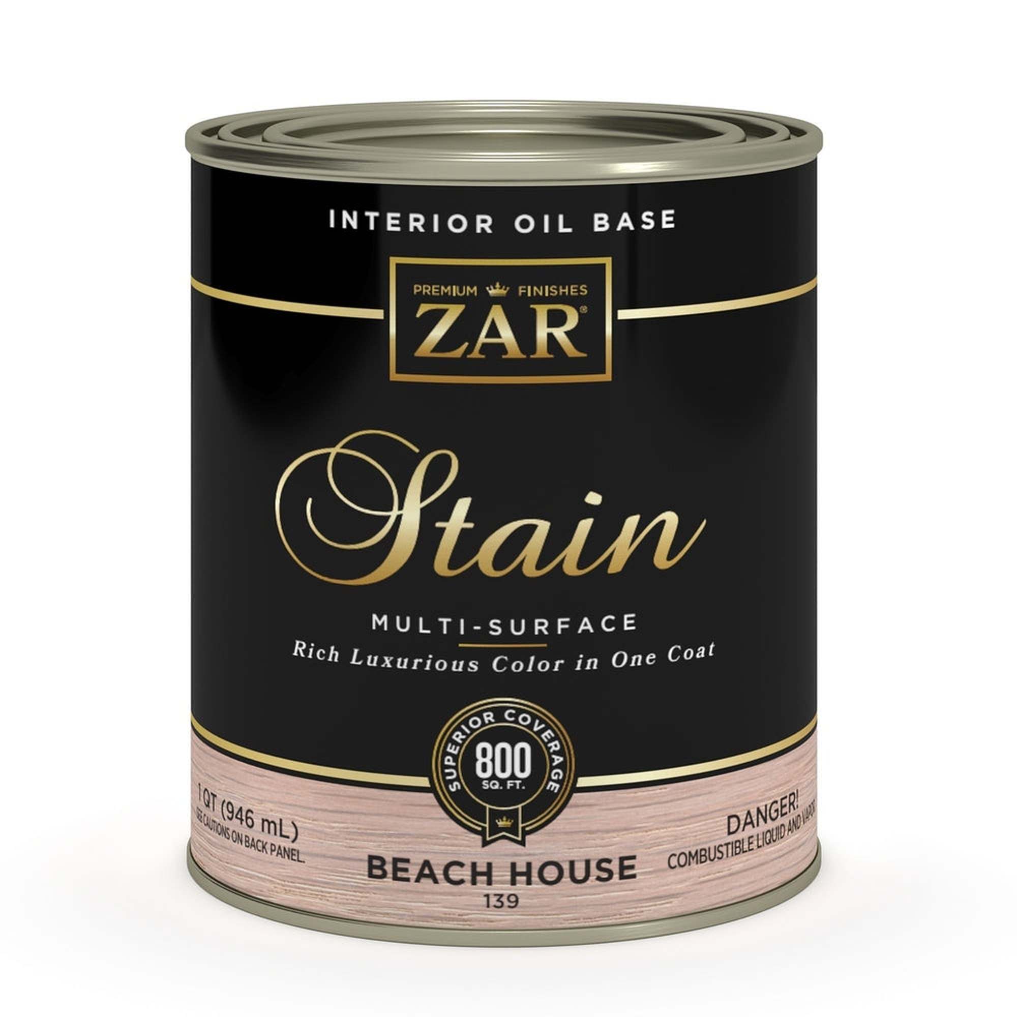 Sika 831453 Zar Interior Oil Base Stain, One Quart, Beach House