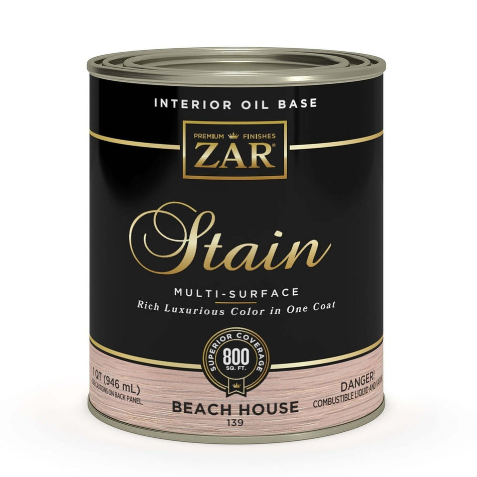 Sika 831453 Zar Interior Oil Base Stain, One Quart, Beach House