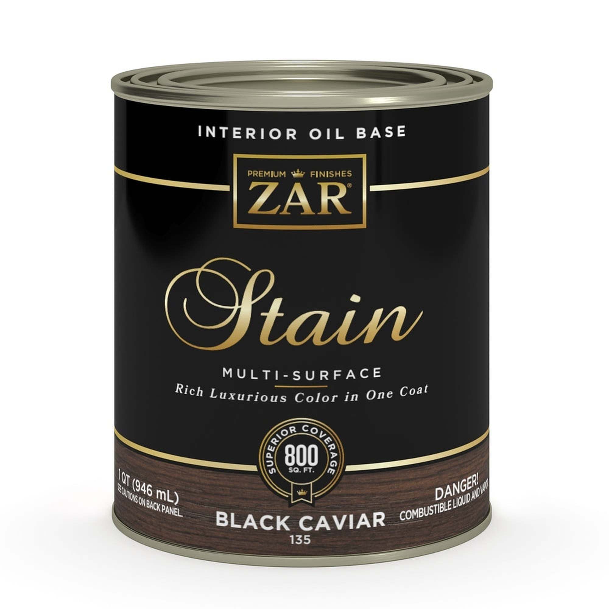 Sika 831369 Zar Interior Oil Base Stain, One Quart, Black Caviar