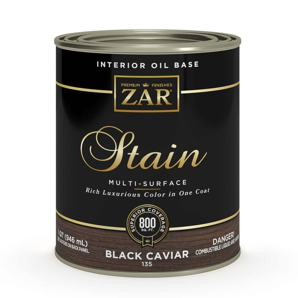 Sika 831369 Zar Interior Oil Base Stain, One Quart, Black Caviar