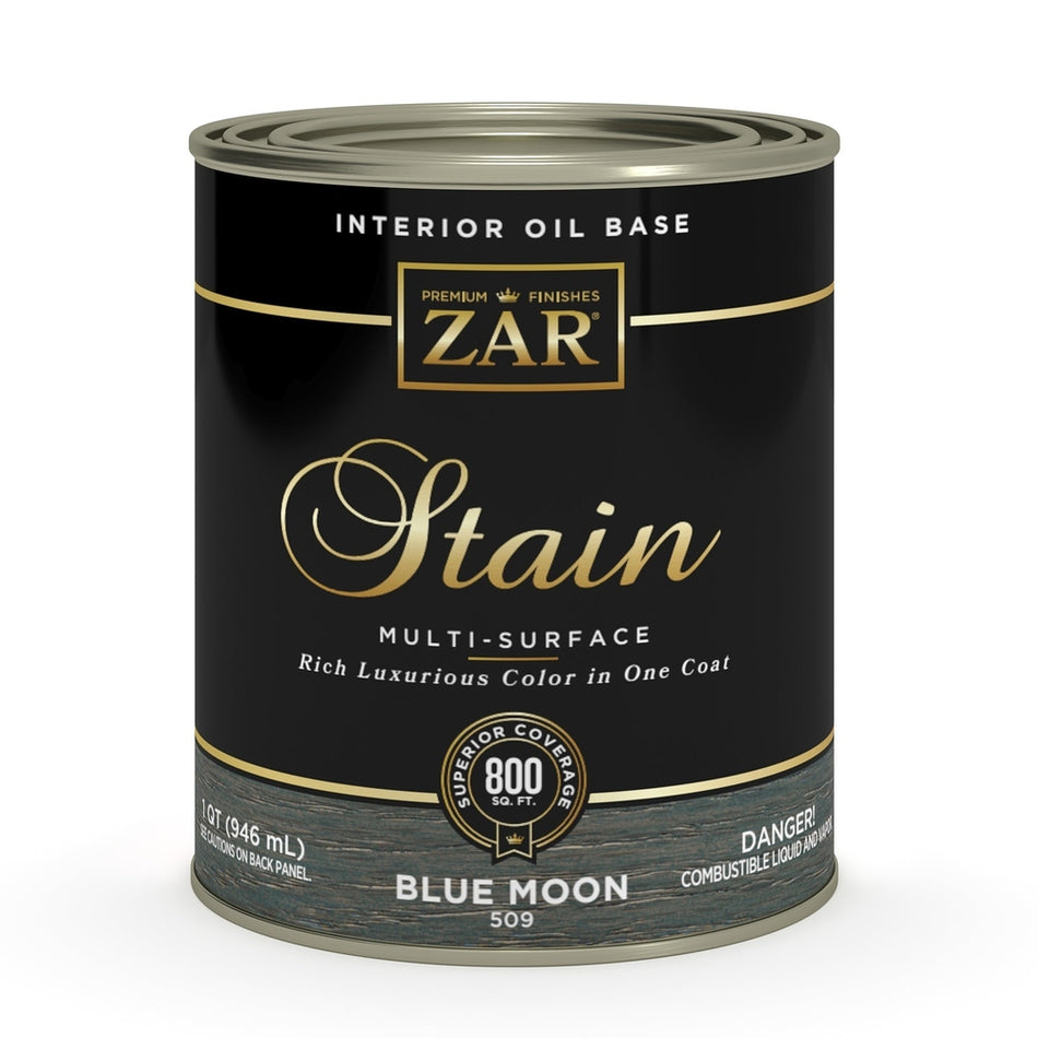 Sika 831465 Zar Interior Oil Base Stain, One Quart, Blue Moon