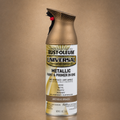 RUST-OLEUM UNIVERSAL METALLIC PAINT & PRIMER IN ONE SPRAY — 11 OZ. — ANTIQUE BRASS
