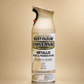 RUST-OLEUM UNIVERSAL METALLIC PAINT & PRIMER IN ONE SPRAY — 11 OZ. — CHAMPAGNE MIST