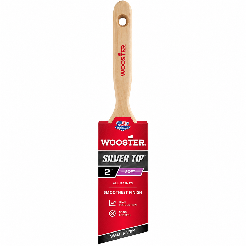 Wooster 5221 2" Silver Tip Angle Sash Brush