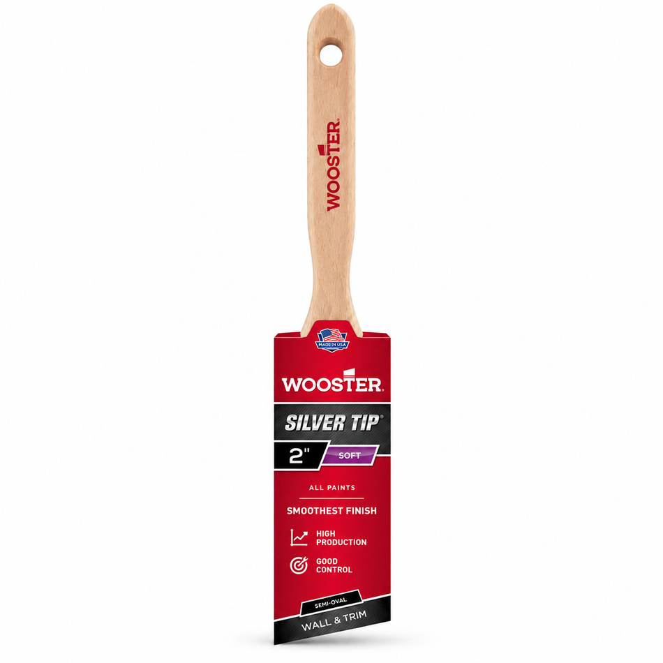 Wooster 5228 2" Silver Tip Angle Sash Brush