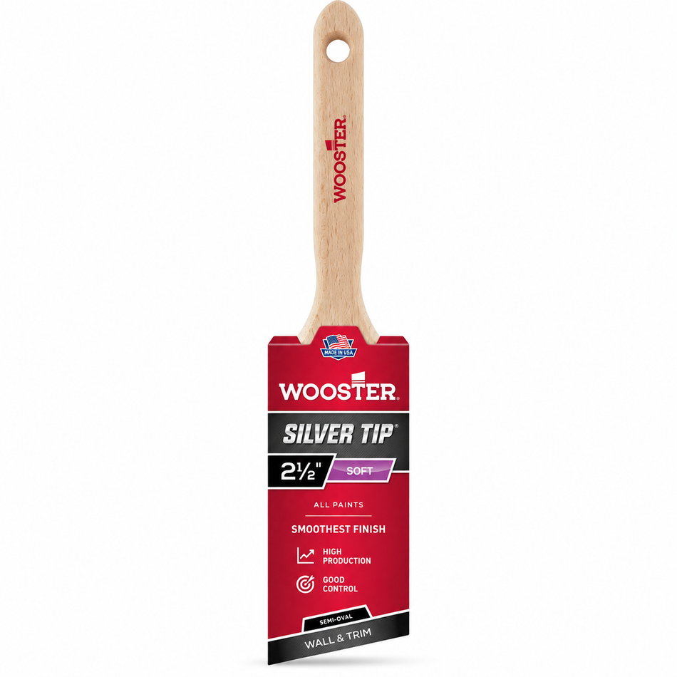 Wooster 5228 2.5" Silver Tip Angle Sash Brush