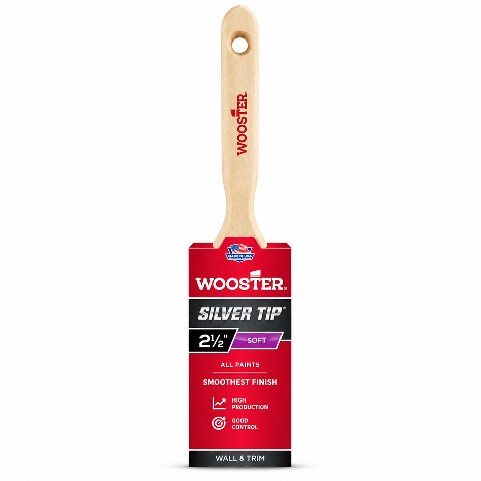 Wooster 5220 2.5" Silver Tip Flat Sash Brush