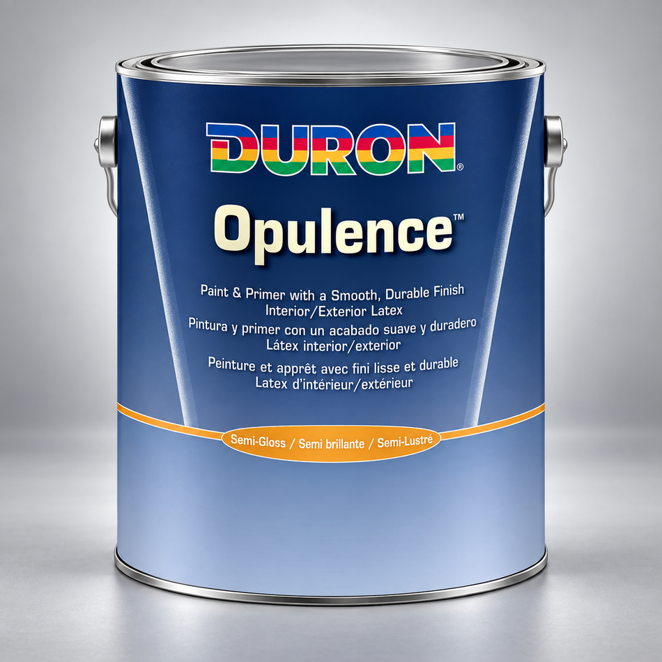 Duron Opulence Interior-Exterior Latex Paint Semi-Gloss White Base 1 Gallon