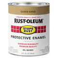 Rust-Oleum Stops Rust 7771502 Protective Enamel, Gloss Sand, 1 Quart