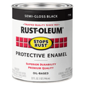 Rust-Oleum Stops Rust 7798502 Protective Enamel, Semi-Gloss Black, 1 Quart