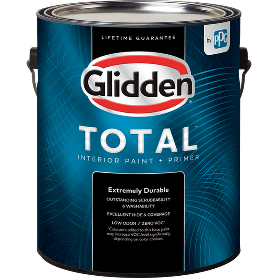 Glidden Total Interior Paint + Primer 100% Acrylic Eggshell