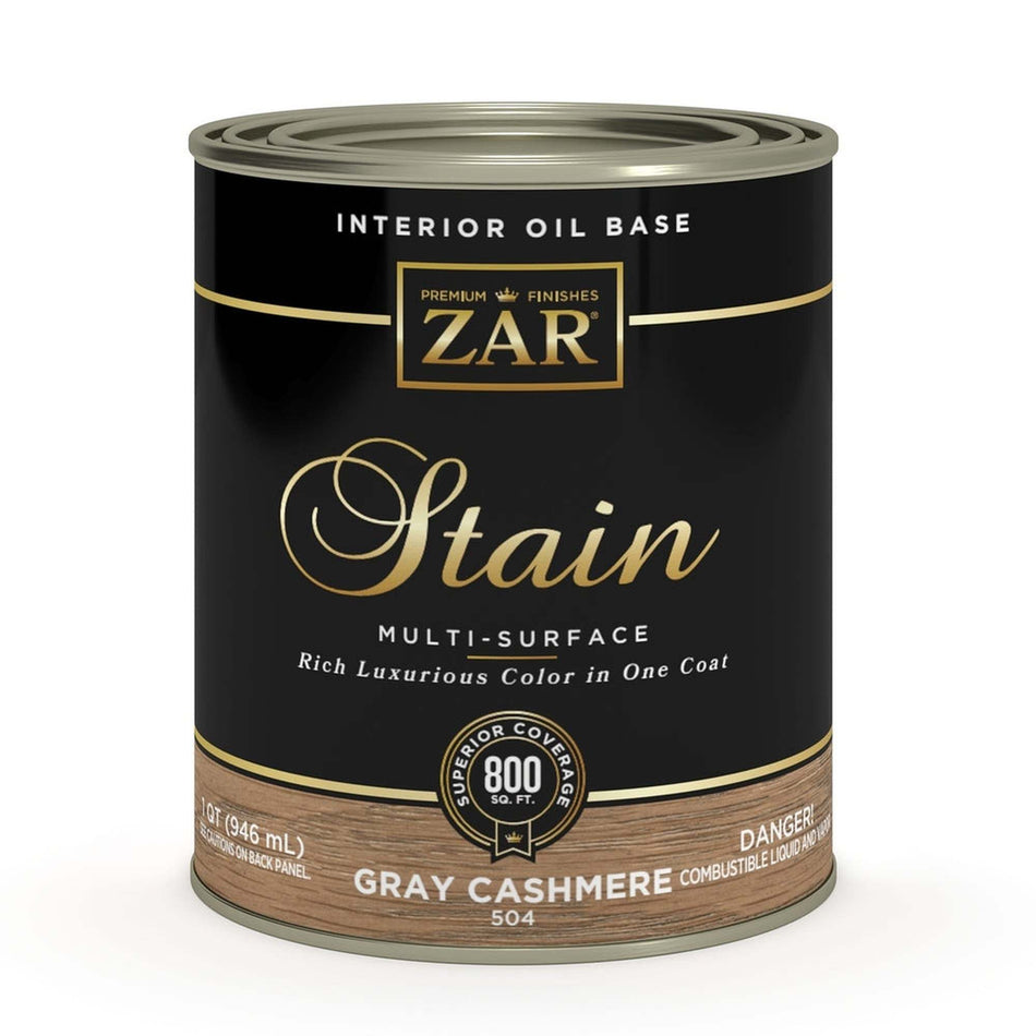 Sika 831461 Zar Interior Oil Base Stain, One Quart, Gray Cashmere