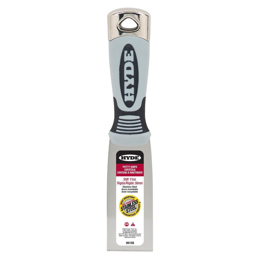 Hyde Tools 06158 1-½" Stiff Pro Stainless Scraper