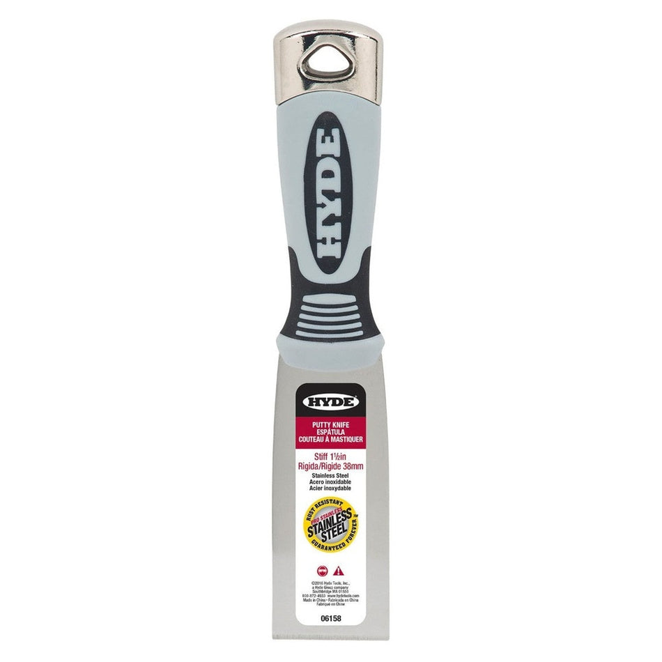 Hyde Tools 06158 1-½" Stiff Pro Stainless Scraper